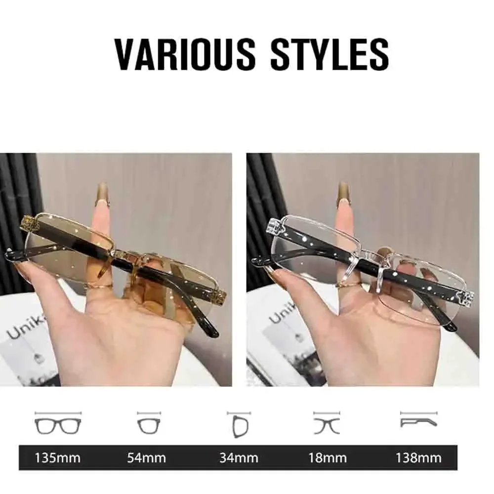 Smart Glasses Lens - Óculos de Leitura Masculinos, Óculos Inteligentes