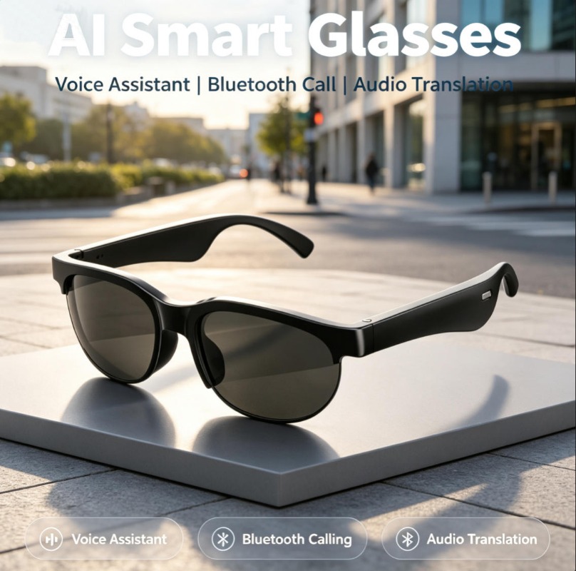 Smart Glasses Lens - Óculos Inteligentes Bluetooth com Lentes TAC