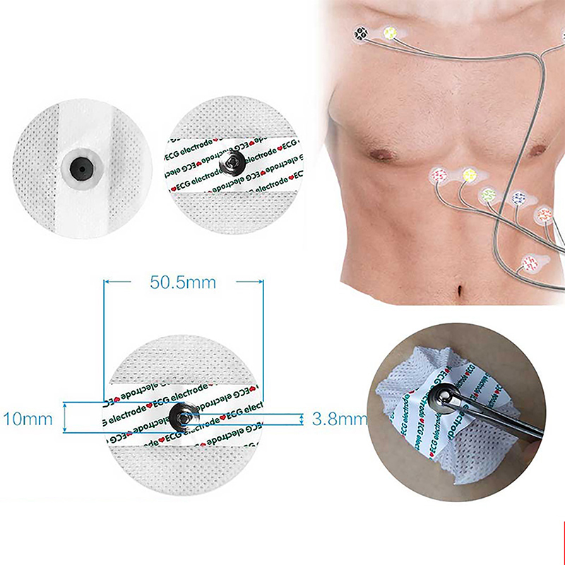 50 pçs/saco eletrodo remendo m - Ecg Patch Monitor avaliação e preço