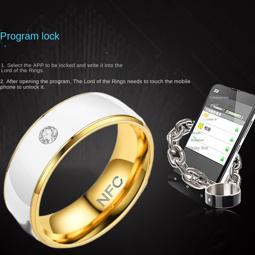 Anel inteligente nfc de aço in - Smart Ring Nfc Pay avaliação e preço